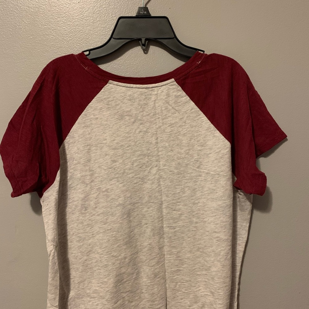 Red/Gray Tommy Hilfiger Tee Short Sleeves